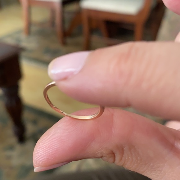 Real DIAMONDS & 14K ROSE GOLD pave diamond band ring size 6 💯 jewelry diamond - Picture 13 of 14